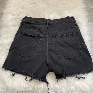madewell high rise denim shorts